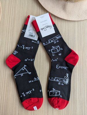 Шкарпетки чоловічі Happy Socks чорні Формули демісезонні фото