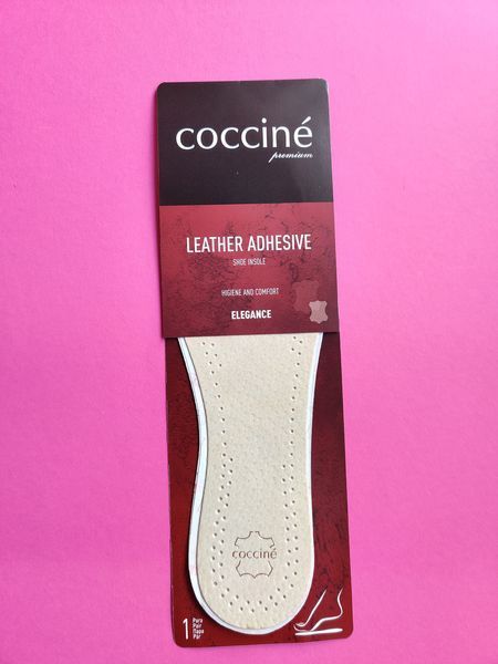 Шкіряні устілки що вклеюються Coccine Leather Adhesive 665/51 бежеві фото