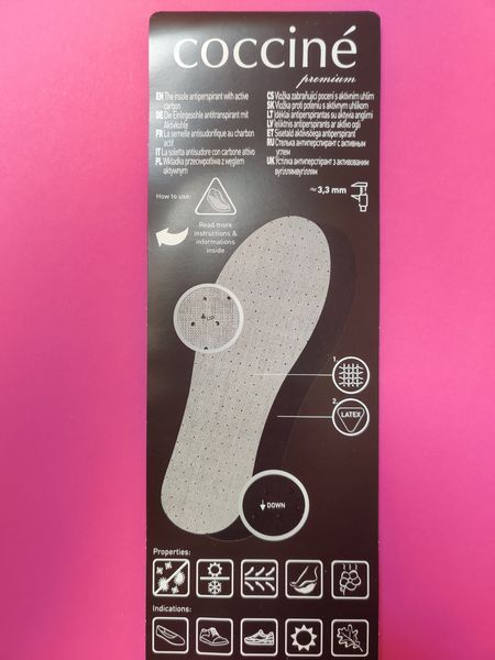 Антибактеріальні устілки Coccine 665/17 Antiperspirant Perforated фото