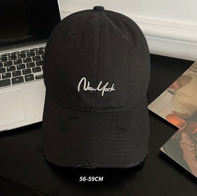 Стильна кепка Fashion NY чорна 56-62 фото