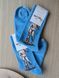 Шкарпетки чоловічі Happy Socks блакитні Статуя демісезонні фото 3