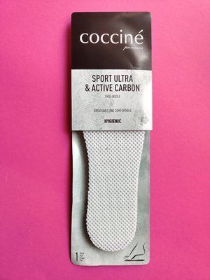 Спортивні устілки з активованим вугіллям Coccine 665/74 Sport Ultra Active Carbon антибактеріальні фото