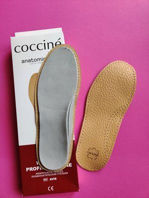 Анатомічні шкіряні устілки Coccine AVIS 668/72 профілактичні при поперечній плоскостопості фото