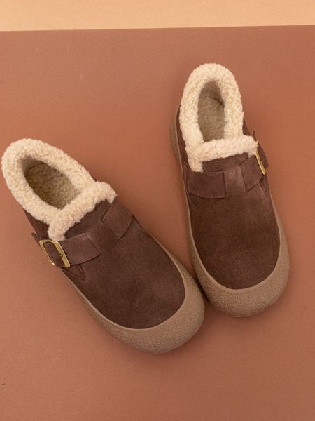 Жіночі зимові черевики Leathershoes 5553 темно коричневі натуральна замша фото