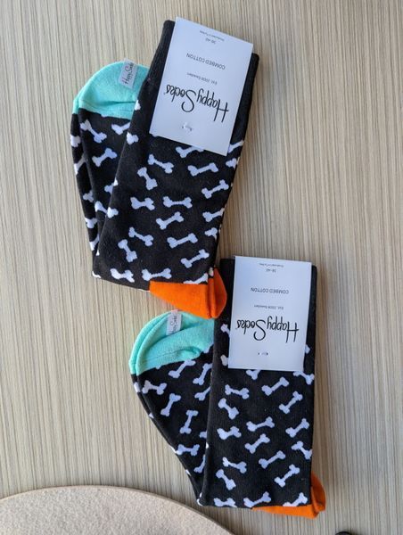 Шкарпетки жіночі Happy Socks чорні Кісточки демісезонні фото