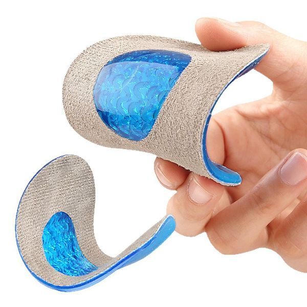 Підп'яточник для взуття Viks Velour+Gel велюровий сірий S фото
