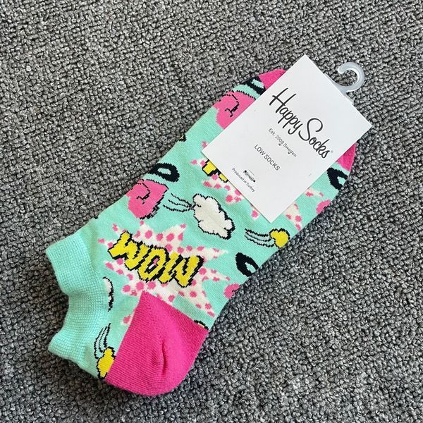 Шкарпетки короткі жіночі Happy Socks м'ятні Mom демісезонні фото