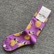 Шкарпетки жіночі Happy Socks фіолетові Ананаси демісезонні фото 4