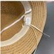 Соломяний капелюх для дівчинки Бант молочний 52 фото 3