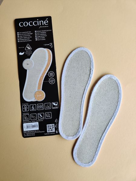 Лляні устілки Coccine Linen&Cork 665/32 фото