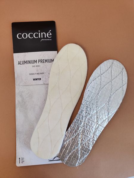 Устілки для взуття фетрові Coccine 665/43 Aluminium Premium фото