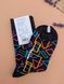 Шкарпетки чоловічі Happy Socks чорні Геометричні фігури демісезонні фото 2