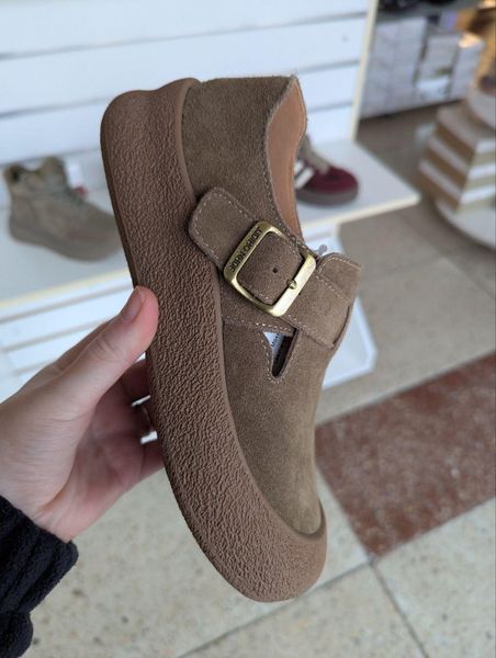 Жіночі туфлі мокасини Leathershoes 5532 бежеві натуральна замша фото