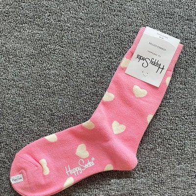 Шкарпетки жіночі Happy Socks рожеві Кохання демісезонні фото