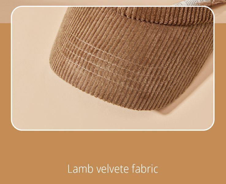 Жіноча бейсболка Fashion коричнева вельветова 56-59 фото