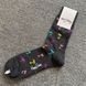 Шкарпетки чоловічі Happy Socks темно-сірі Пальми демісезонні фото 3