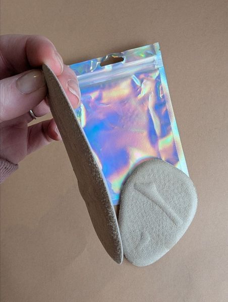 Утримувач стопи для взуття Viks Anatomic Velour+Gel Stopper гелевий бежевий фото