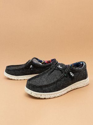 Чоловічі мокасини Comfort 552 темно сірі текстильні фото