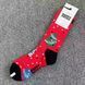 Святкові жіночі шкарпетки Happy Socks червоні Ялинка демісезонні фото 1
