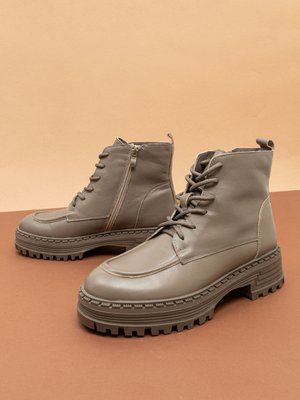 Жіночі черевики Monroe 1287-896-31/2 сіро бежеві зимові фото