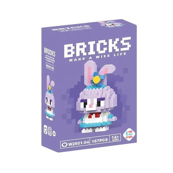 Конструктор з мікроблоків Bricks W2601-04 Кролик Duffy 187 блоків фото
