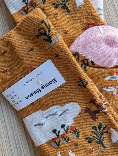 Шкарпетки жіночі Bonne Maison коричневі Лисичка демісезонні фото