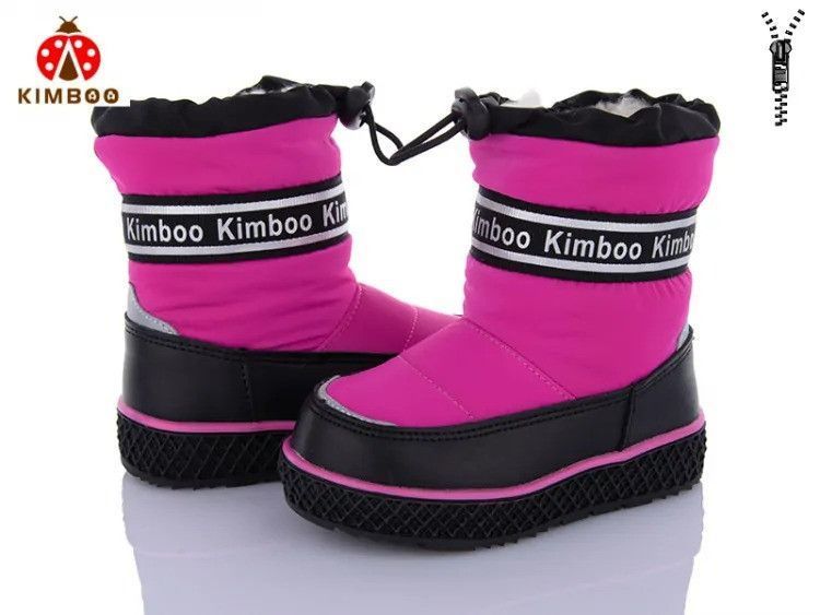 Черевики для дівчинки Kimboo FG2374-1P рожеві зимові термо 23-28 фото