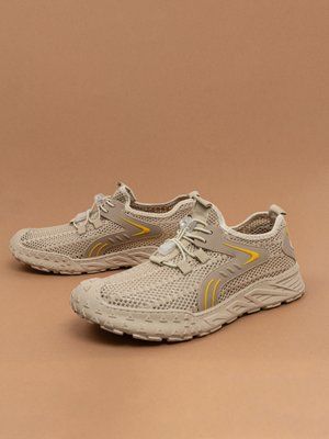 Чоловічі кросівки літні Fashion 8061 бежеві сітка фото