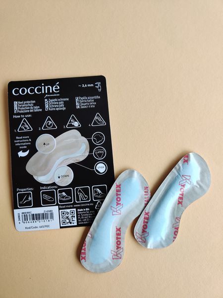 Шкіряний п&rsquo;яткоутримувач Coccine 665/90 Heel Protector Goat leather&latex бежевий фото