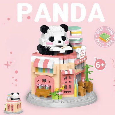 Конструктор з мікроблоків Panda W1123 Книжкова крамниця 872 блоки фото