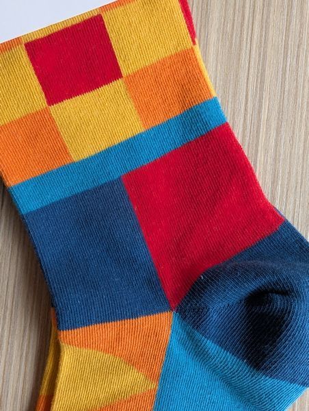 Шкарпетки чоловічі Happy Socks Квадрат демісезонні фото