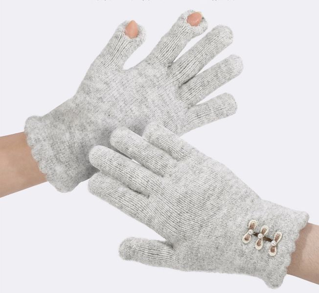 Рукавички жіночі зимові Fashion К104 бежеві фото