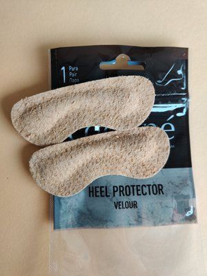 Велюровий п&rsquo;яткоутримувач Coccine Heel Protector Velour 665/90/05 бежевий фото