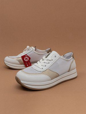 Жіночі кросівки Rieker N4502/80 білі сітка фото