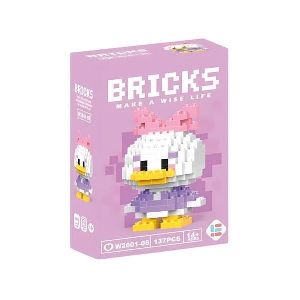 Конструктор з мікроблоків Bricks W2601-08 Дейзі Дак 137 блоків фото
