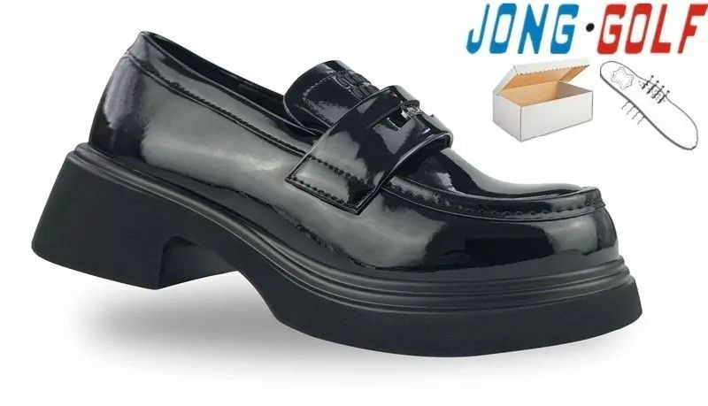 Туфлі для дівчинки Jong Golf C11675-30 чорні лаковані 30-37 фото