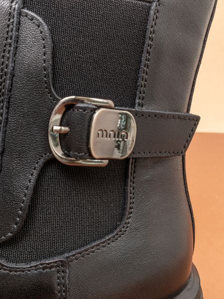 Жіночі черевики челсі Fashion ZM258051DL чорні натуральна шкіра демі фото
