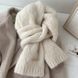 Жіночий зимовий шарф Fashion білий вовна альпаки 24x160 см фото 1