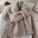 Жіночий зимовий шарф Fashion блакитний вовна альпаки 24x160 см фото 5