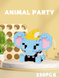 Конструктор з мікроблоків Cute Zoo K285 Слоник 239 блоків фото 1