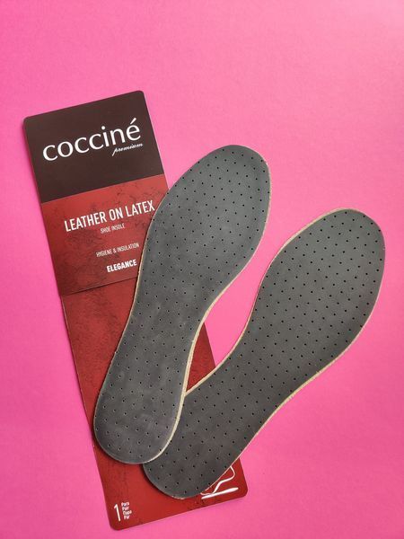 Устілки для взуття Coccine 665/52 Leather on Latex шкіряні антибактеріальні фото
