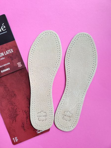 Устілки для взуття Coccine 665/52 Leather on Latex шкіряні антибактеріальні фото