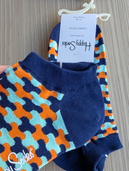 Шкарпетки короткі чоловічі Happy Socks сині Ланки демісезонні фото
