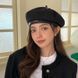 Жіночий вельветовий берет в японському стилі Fashion темно-бежевий 55-57 фото 3