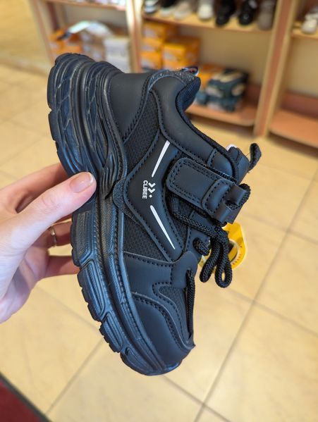 Кросівки для дівчинки Clibee 1750 чорні демі 33-37 фото