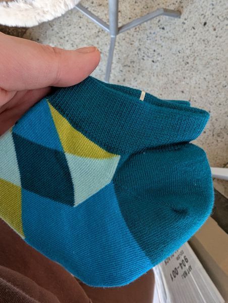 Шкарпетки короткі чоловічі Happy Socks світло-сині Ромби демісезонні фото