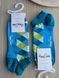 Шкарпетки короткі чоловічі Happy Socks світло-сині Ромби демісезонні фото 1