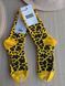 Шкарпетки жіночі Happy Socks жовті Леопард демісезонні фото 1