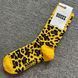 Шкарпетки жіночі Happy Socks жовті Леопард демісезонні фото 3