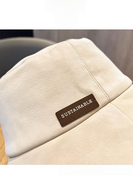 Зимова жіноча панама в корейському стилі Fashion бордова шкіряна 56-58 фото